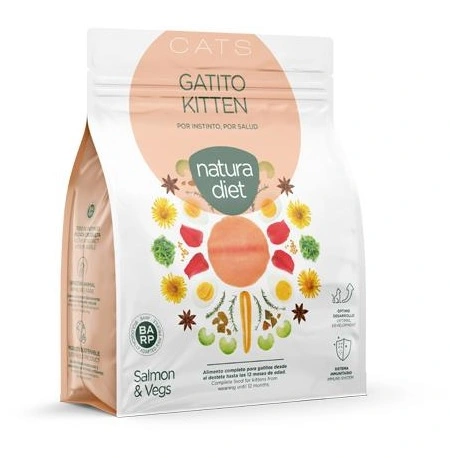 Natura Diet Kattefoder Killing Laks 400 g - tørfoder til killinger